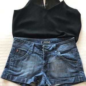 Denim shorts